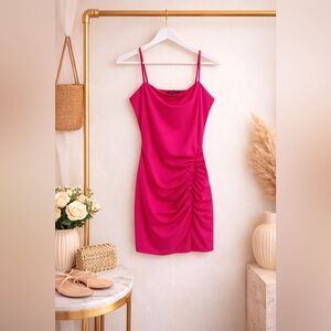 Fuchsia mini bodycon dress